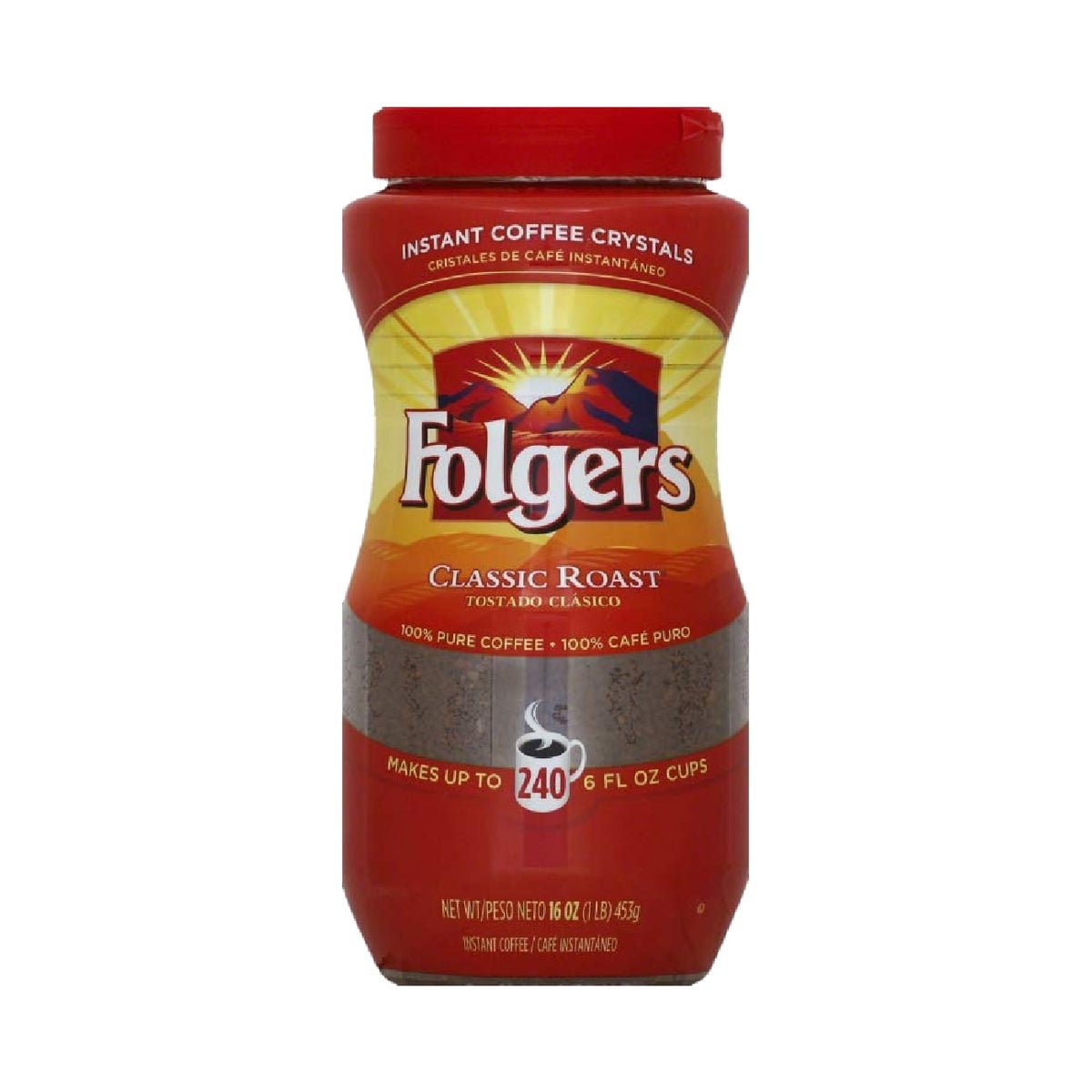 FOLGERS INSTANT COFFEE REGULAR