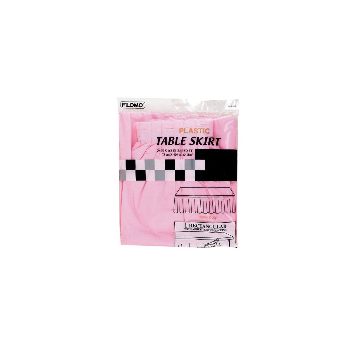 TABLE SKIRT PLASTIC