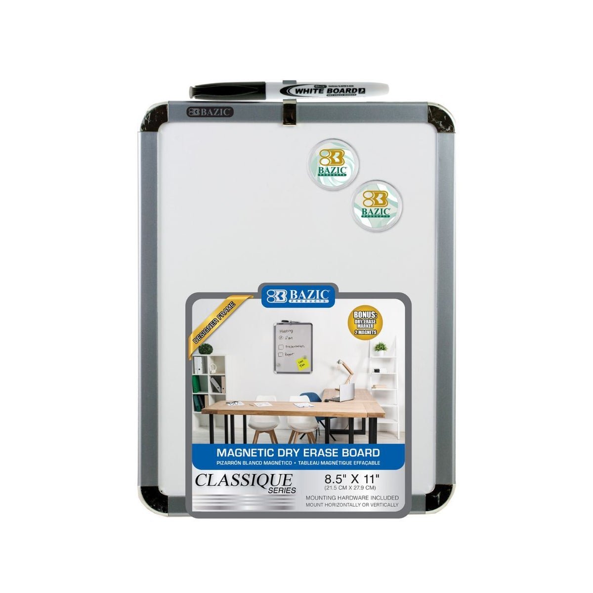 BAZIC DRY-ERASE BOARD W/MARKER